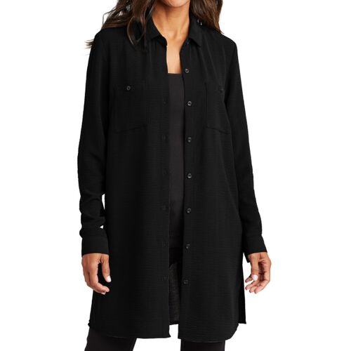Women's Textured Crepe Long Tunic Thumbnail