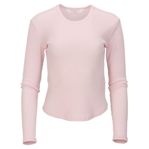 Women's Waffle Knit Baby Long Sleeve T-Shirt Thumbnail