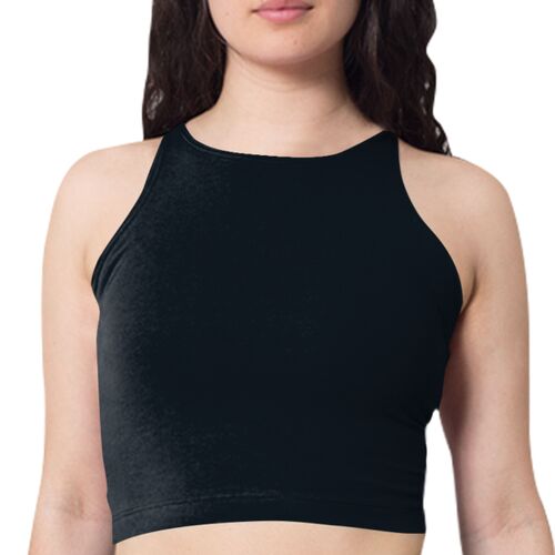 8369 Cotton Spandex Jersey Sleeveless Crop Top Thumbnail
