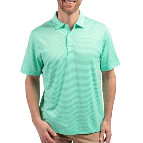 Cutter & Buck Forge Eco Double Stripe Stretch Recycled Mens Polo Thumbnail
