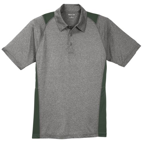 Adult Heather Colorblock Polo Thumbnail